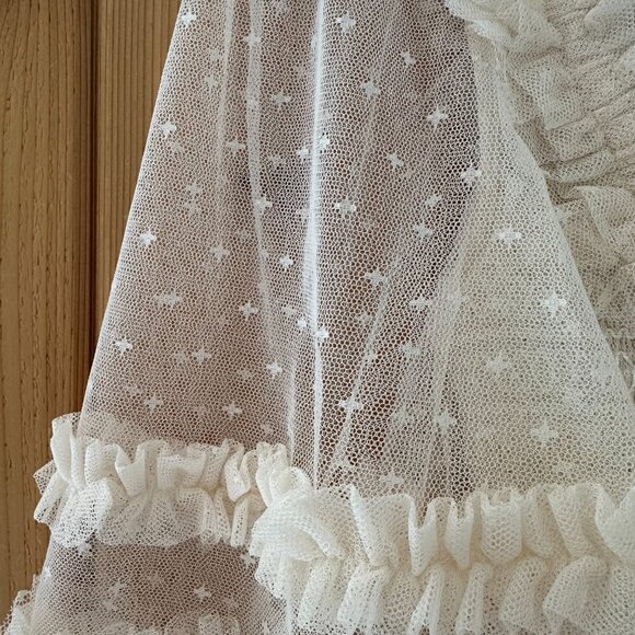 Needle & Thread Cream Ruffled Prom Dress - Picture 7 of 15